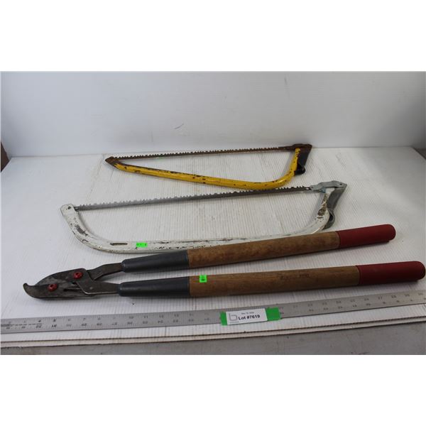 (2) Hand Saws, Tree Lopper