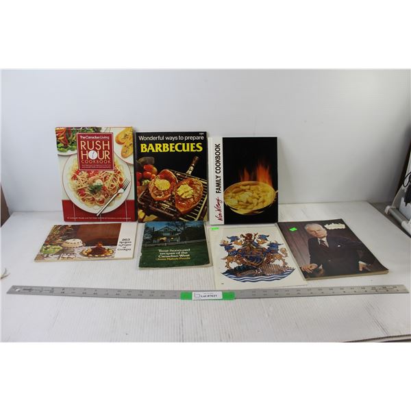 (5) Cookbooks, John G Diefenbaker Book