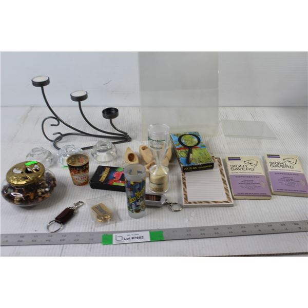 Candle Holders, Note Pads, and Misc.