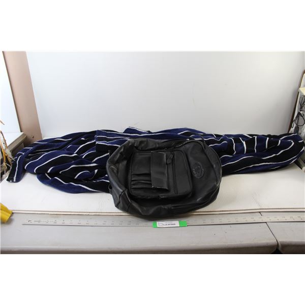 Bathrobe and Backpack