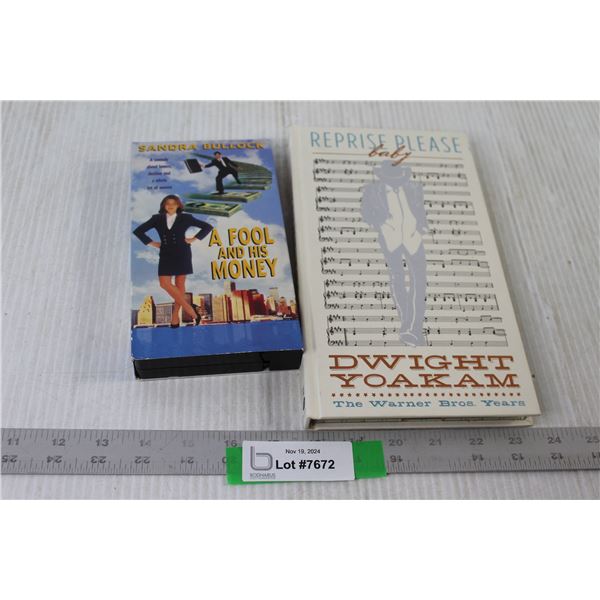 A Fool And His Money Movie VHS, Dwight Yoakam (4) CD's Book