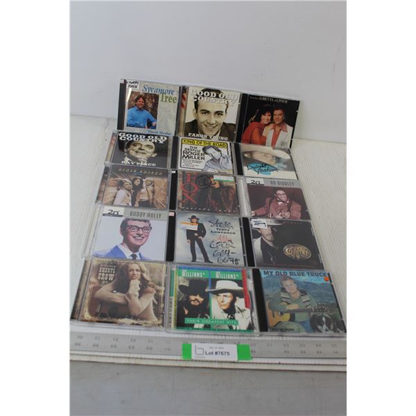 (16) CD's - Good Old Country, Dixie Chicks, Buddy Holly, etc.