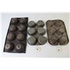 Image 2 : (3) Vintage Muffin Tins