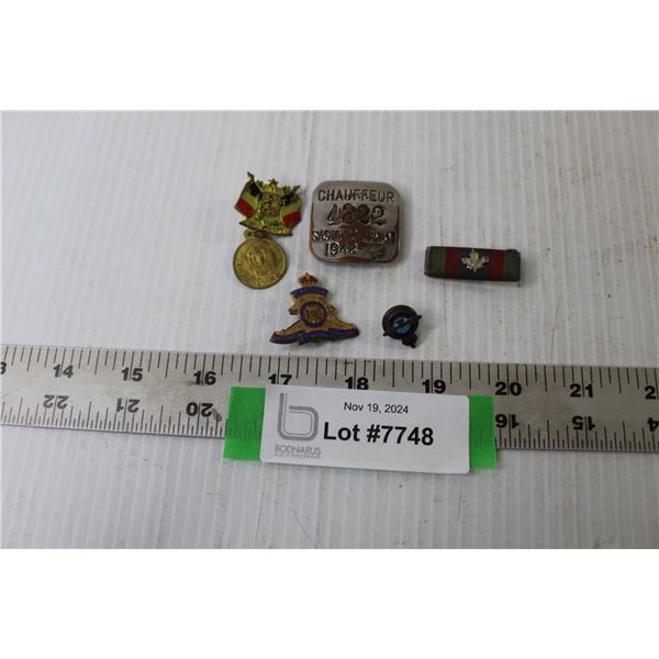 (5) Vintage RCAF Badges