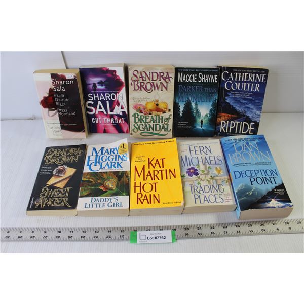 (10) Storybook Novels (Dan Brown Fern Michaels, Sandra Brown)