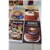 Image 3 : (9) Cook Books (Cakes, Cheese, Ground Beef, Parties), (2) Doilies - Square, Round