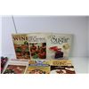 Image 4 : (9) Cook Books (Cakes, Cheese, Ground Beef, Parties), (2) Doilies - Square, Round