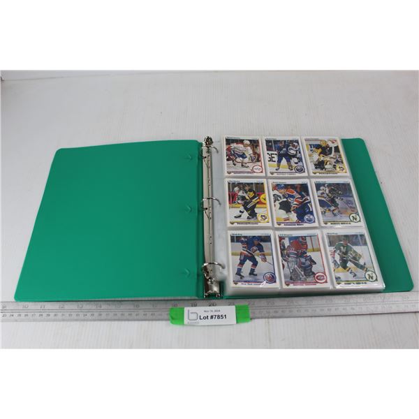 Binder Of Various 1990 - 1991 Upper Deck Hock Cards High # Series