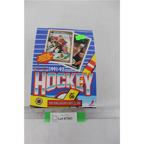1991- 1992 O Pee Chee NHL Hockey Card Box w/ Packs