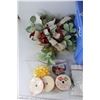 Image 2 : Lot Of various Christmas Decorations, Gift Ribbons/ Bows, Various Gift Bags, Misc.