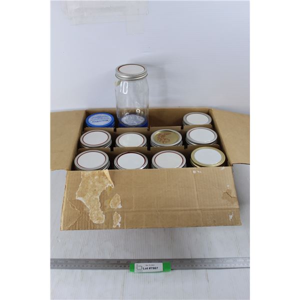 (12) 1 Quart Canning Jars
