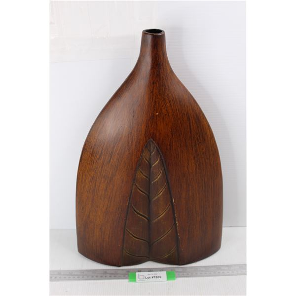 Wooden Home Decor Vase, 20.5'' x 14''
