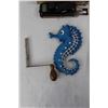 Image 2 : Greist Rotary Button Holer w/ Box, Seahorse Wall Hanging Decor, Misc.