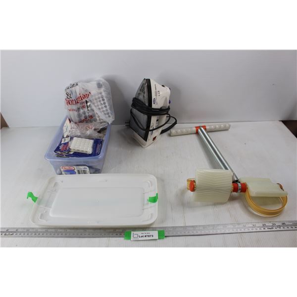 Black N Decker Iron- Powers On, Back Strengthening Peddle Like Exercise Equipment Piece, Misc.