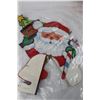 Image 3 : Various Paper Christmas Decor Pieces, Children's Plastic Toy Train