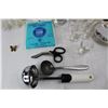 Image 2 : Lot Of various Items, (2) Soup Ladles, Tile Grout, Scissors, Misc.