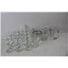 Image 2 : (19) Various Clear Glass/ Crystal Dishes, Candle Holders, Wine Glasses, Misc.