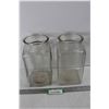 Image 1 : (2) Glass Kitchen Canister Jars- No Lids
