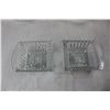 Image 2 : (2) Small Crystal Candy Dishes w/ (2) Pyrex Plates/ Platters