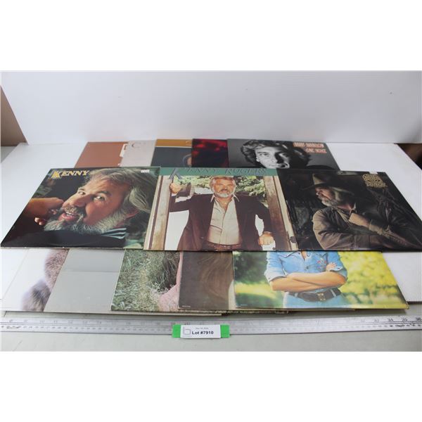 (13) Various Vinyl Records, Kenny Rogers, Olivia Newton John, Misc.