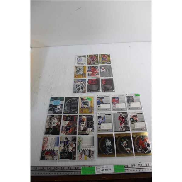 (27) Hockey Cards - Limited Print Runs, Press Proofs: Richter, Hebert, Arnott, Pronger, Koivu, Gilmo