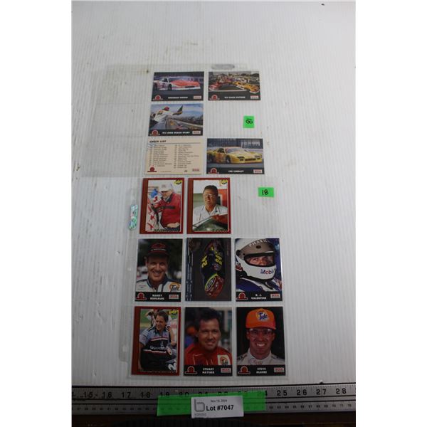 (13) Auto Racing Cards - Jeff Gordon, R.J. Valentine, Deborah Gregg, Steve Lloyd, Randy Ruhlman, Ste