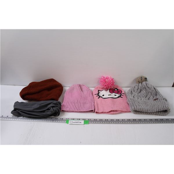 (2) Neck warmers & (3) Toques, Hello Kitty