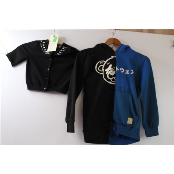 (2) Children's place dress shirt- 5/6, UrbanIndty bunnyhug some staining- med.