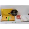 Image 1 : Office supplies: CAA clock, looseleaf, colored paper, large envelopes, folio