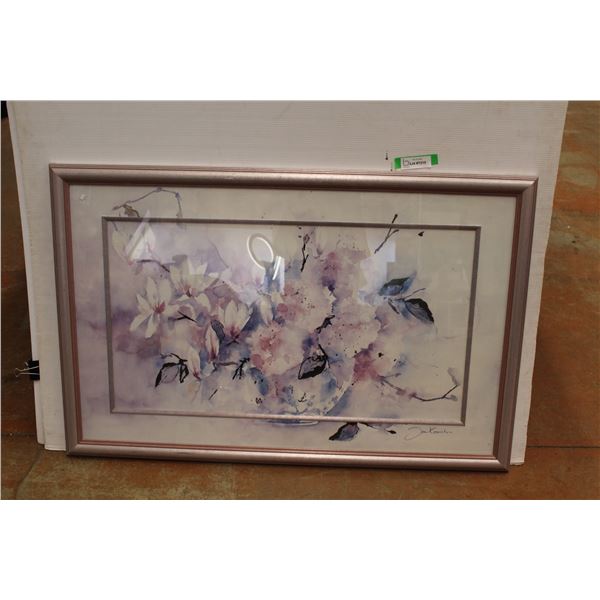 * Watercolor Color Flower Art Picture - 42.5" x 28"