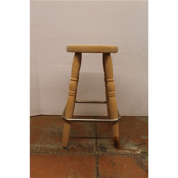 * Wood Stool - Some Wear - 24" Tall
