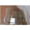 Image 3 : * End Table - Metal & Glass - Has Extra Glass Top - 26" x 22"