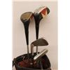 Image 2 : * Vintage Golf Bag w/Spalding & North Western Clubs - Some Wear
