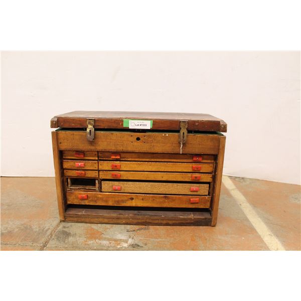 * Vintage Wooden Tool Box/Organizer - 15" Tall x 22" Wide x 10" Depth