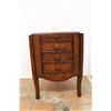 Image 1 : * Corner End Table - Three Drawers & Pull Out Table - 28.5" Tall x 21" Wide 22" - Some Wear