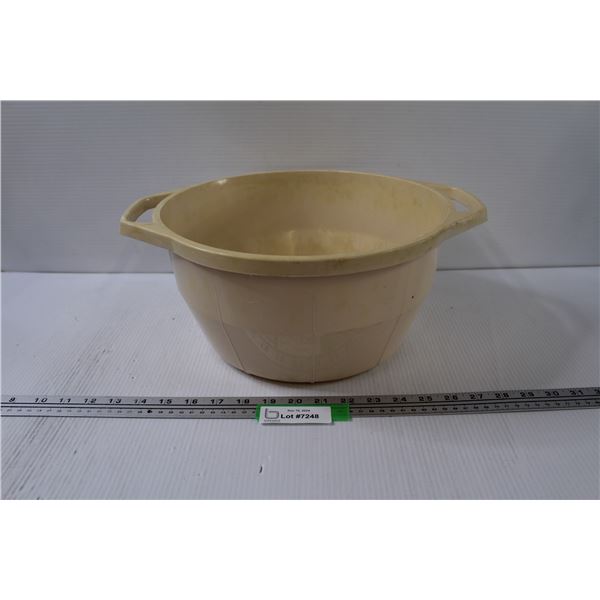 Plastic Mixing Bowl - 6" x 15" - Some Wear