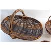 Image 5 : (3) Handmade Willow Baskets