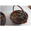 Image 7 : (3) Handmade Willow Baskets