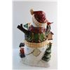 Image 6 : Ceramic Christmas Snowman Light Up Decor - Tested