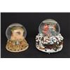 Image 4 : (2) Christmas Snow Globes - As is