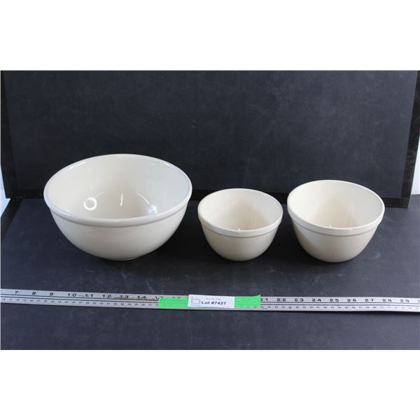 (3) Ceramic Bowls