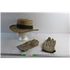 Image 1 : Woven Hat and Work Gloves