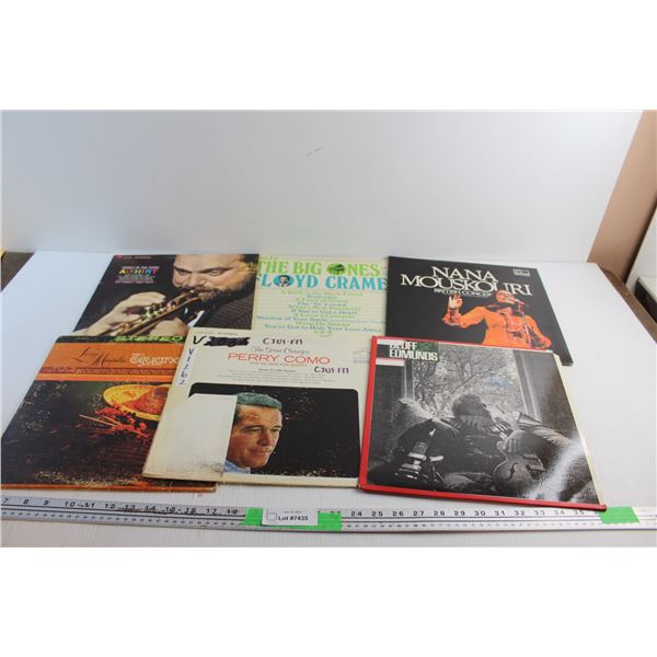 (6) Vinyl Records - Nana Mouskouri, Floyd Cramer and Geoff Edmunds