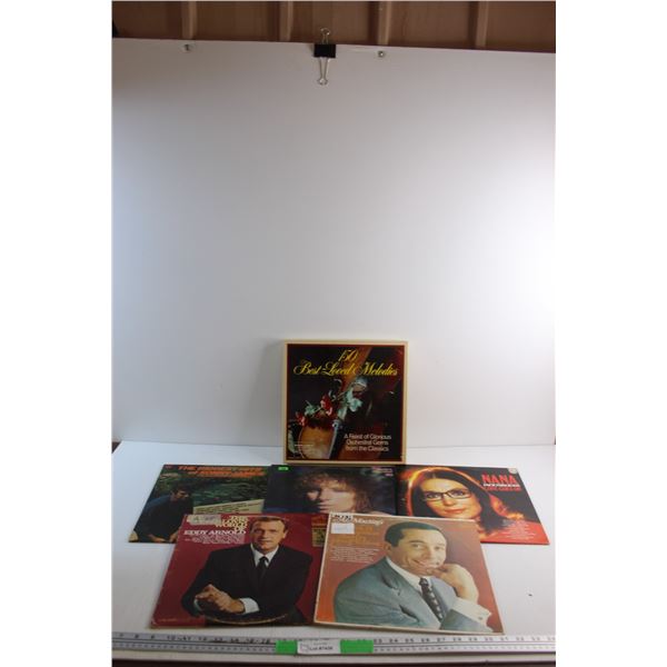 (6) Vinyl Records - Best Loved Melodies, Sonny James and Barbra Streisand