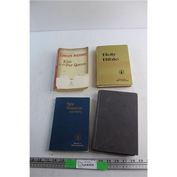 (4) Books - Holy Bible, The Whole Truth and Kiss of the Fur Queen