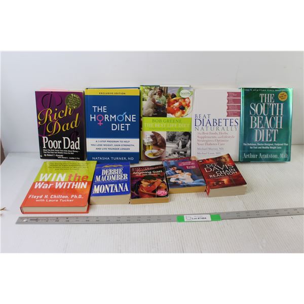 (5) Diet Books, (4) Novels