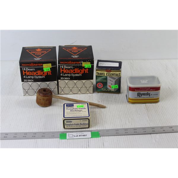 (2) Hi Beam Headlights, Hi Lo Convertor, Template Guide Bushings