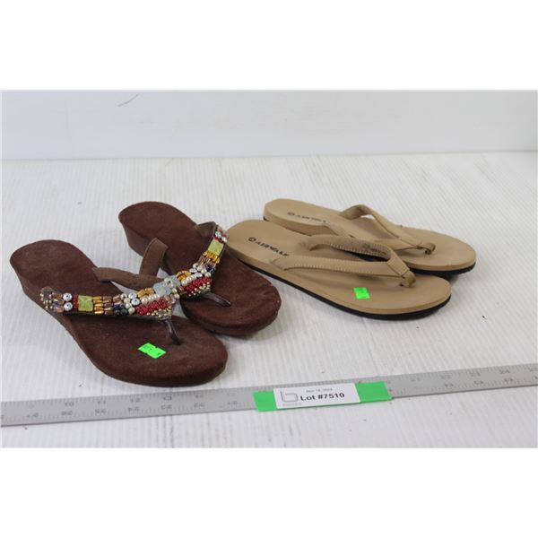 (2) Size 7.5 Sandals