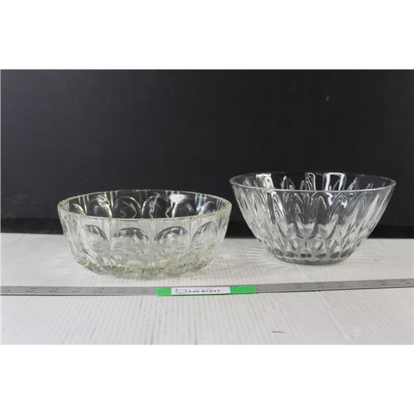 (2) Glass Bowls