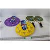 Image 1 : (2) Bubble Frisbees With Bubble Tray, (2) Paddles
